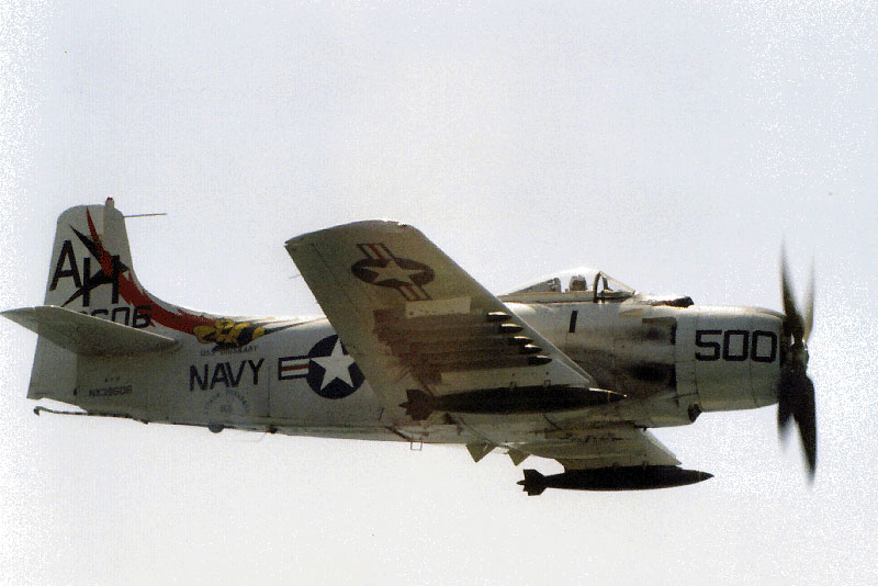  flew with another Korean War veteran aircraft, the A-1 Skyraider.